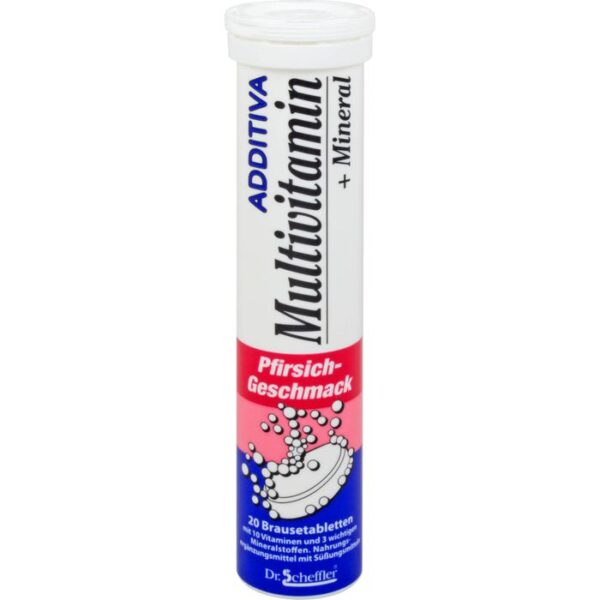 ADDITIVA Multivit.+Mineral Pfirsich R Brausetabl. 20 St.