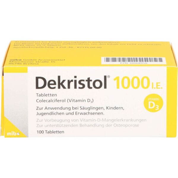 DEKRISTOL 1.000 I.E. Tabletten 100 St.