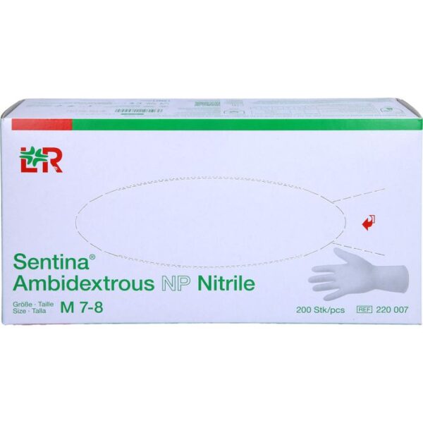 SENTINA Ambidextrous Nitrile U-Hands.unsteril Gr.M 200 St.