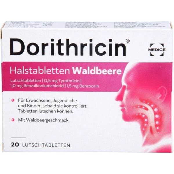 DORITHRICIN Halstabletten Waldbeere 20 St.