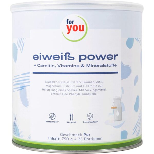 FOR YOU eiweiß power pur Pulver 750 g