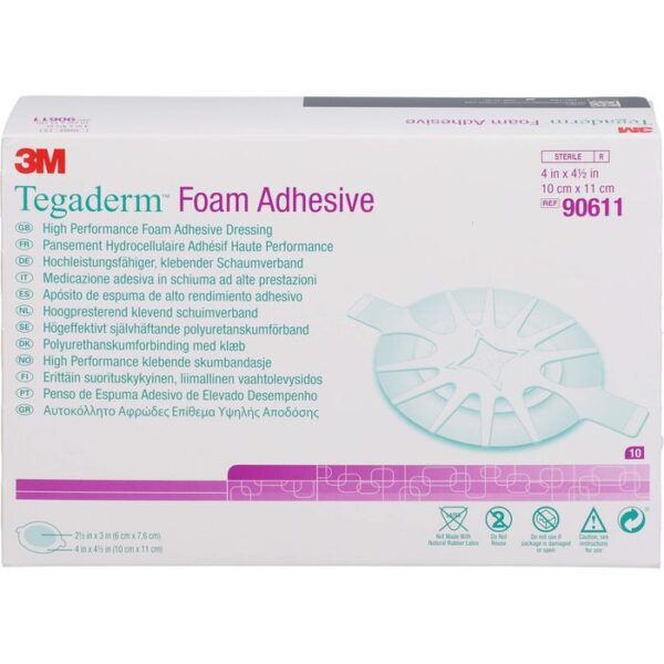 TEGADERM 3M Foam Adhesive 10x11 cm oval 90611 10 St.