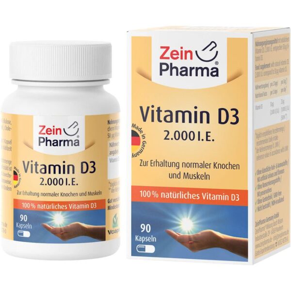 VITAMIN D3 2000 I.E. Kapseln 90 St.