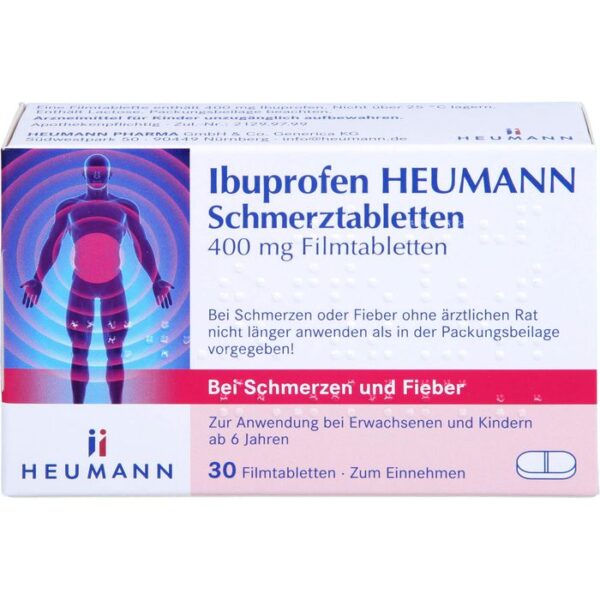 IBUPROFEN Heumann Schmerztabletten 400 mg 30 St.