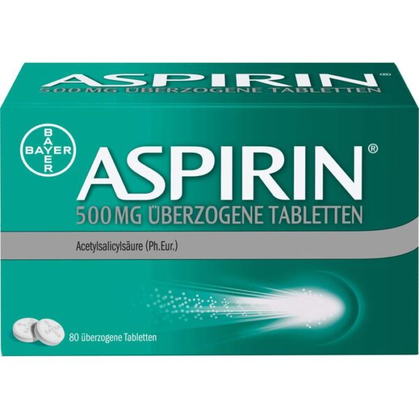 ASPIRIN 500 mg überzogene Tabletten 80 St.