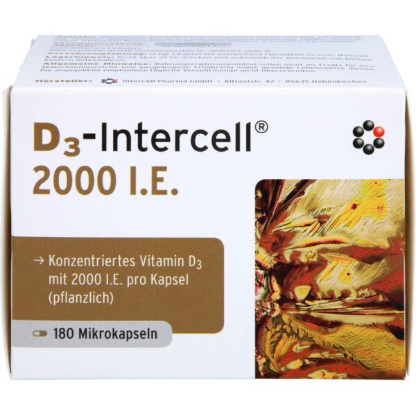 D3-INTERCELL 2.000 I.E. Kapseln 180 St.