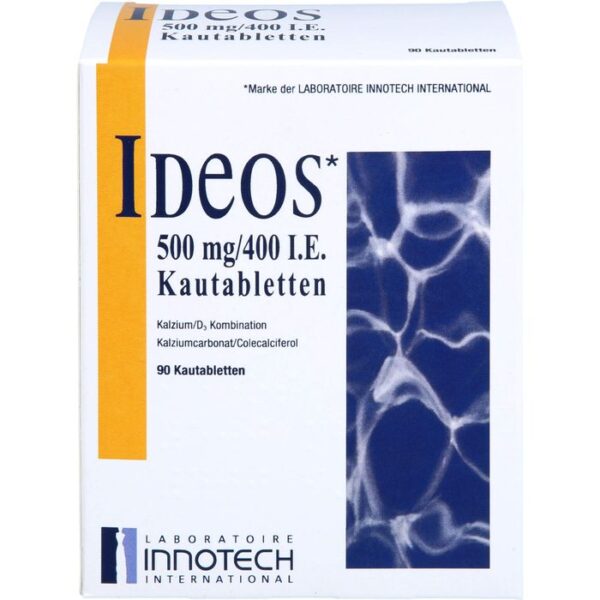 IDEOS 500 mg/400 I.E. Kautabletten 90 St.