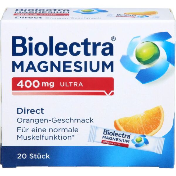 BIOLECTRA Magnesium 400 mg ultra Direct Orange 20 St.