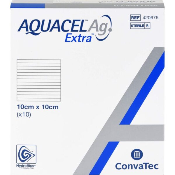 AQUACEL Ag Extra 10x10 cm Kompressen 10 St.