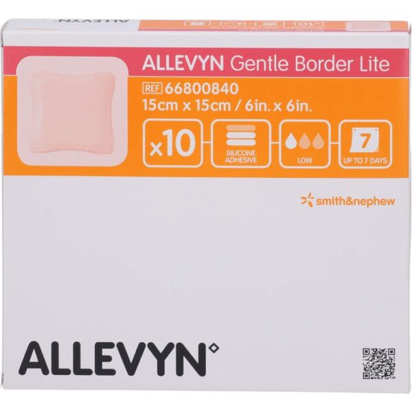 ALLEVYN Gentle Border Lite 15x15 cm Schaumverb. 10 St.