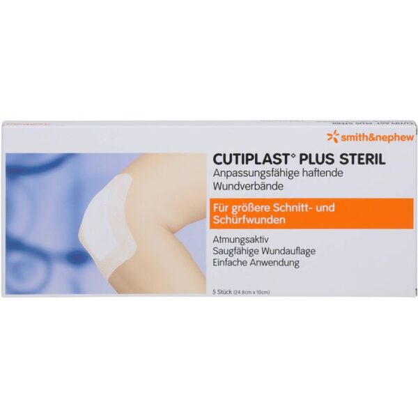 CUTIPLAST Plus steril 10x24,8 cm Verband 5 St.