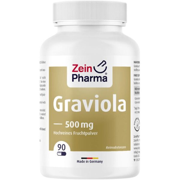 GRAVIOLA KAPSELN 500 mg/Kap.reines Blattpulv.Peru 90 St.