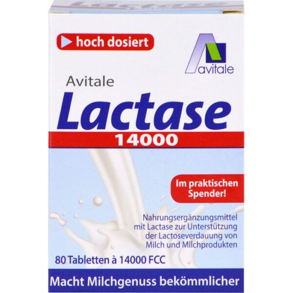 LACTASE 14.000 FCC Tabletten im Spender 80 St.