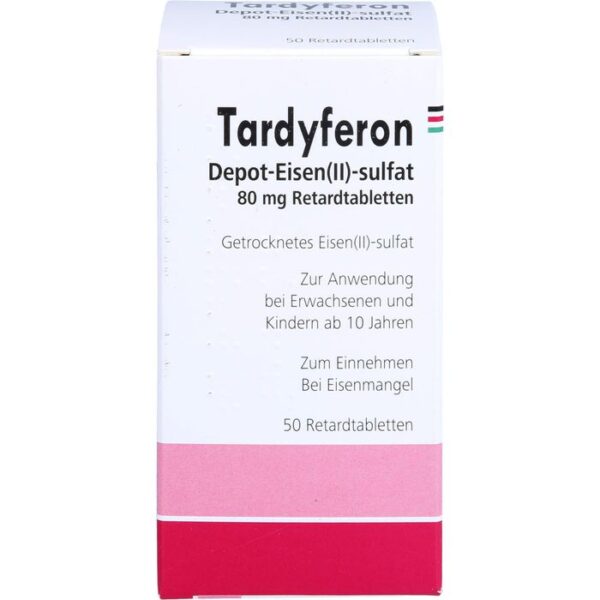 TARDYFERON Depot-Eisen(II)-sulfat 80 mg Retardtab. 50 St.