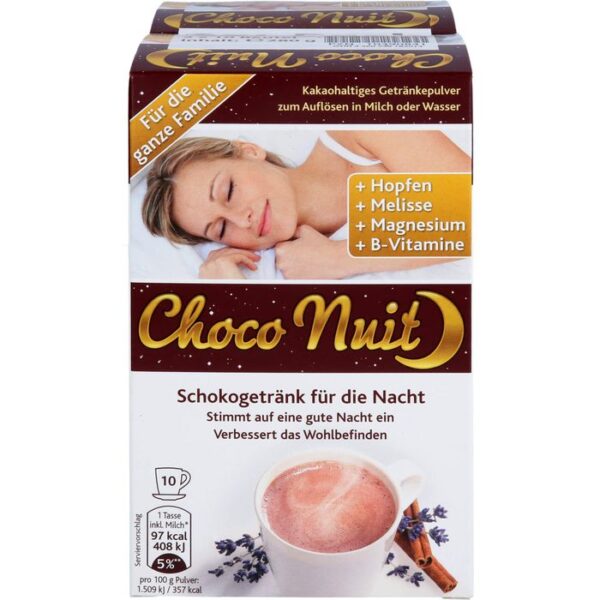 CHOCO NUIT Gute-Nacht-Schokogetränk Pulver 20 St.