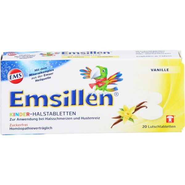 EMSILLEN Kinder Halstabletten Vanille 20 St.