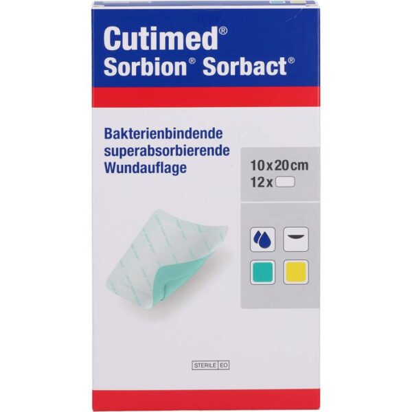 CUTIMED Sorbion Sorbact Wundauflage 10x20 cm 12 St.