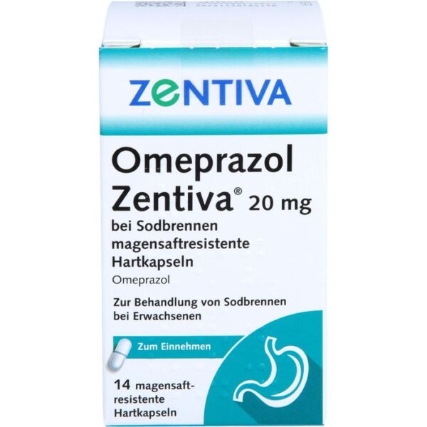 OMEPRAZOL Zentiva 20 mg bei Sodbrennen 14 St.