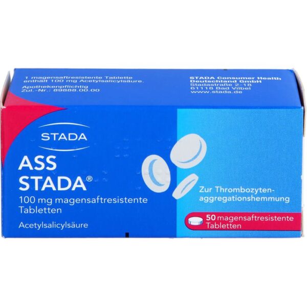 ASS STADA 100 mg magensaftresistente Tabletten 50 St.