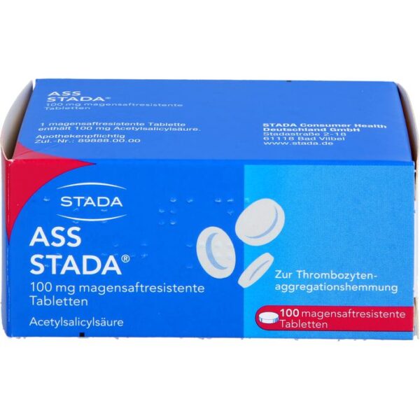 ASS STADA 100 mg magensaftresistente Tabletten 100 St.