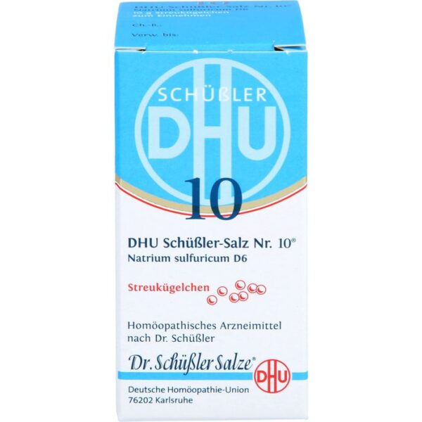 BIOCHEMIE DHU 10 Natrium sulfuricum D 6 Globuli 10 g