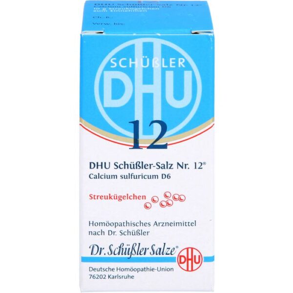 BIOCHEMIE DHU 12 Calcium sulfuricum D 6 Globuli 10 g