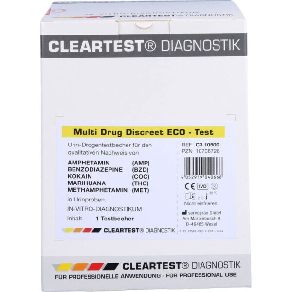 CLEARTEST Multi Drug Discreet Eco-Test 5fach 1 St.