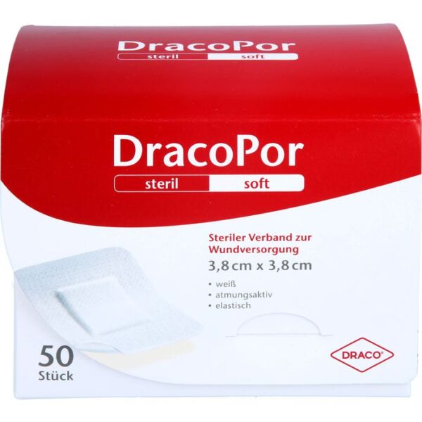 DRACOPOR Wundverband 3,8x3,8 cm steril 50 St.