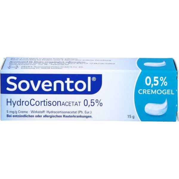 SOVENTOL Hydrocortisonacetat 0,5% Creme 15 g