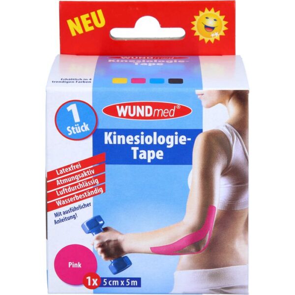 KINESIOLOGIE Tape 5 cmx5 m pink 1 St.