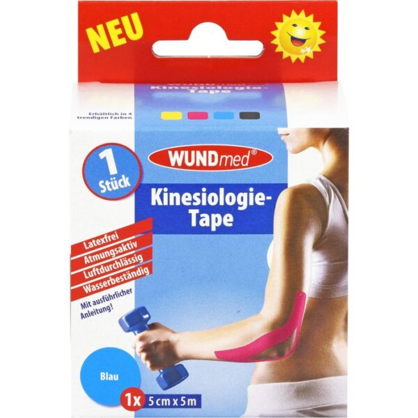 KINESIOLOGIE Tape 5 cmx5 m blau 1 St.