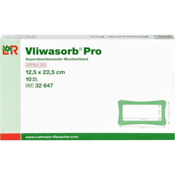 VLIWASORB Pro superabsorb.Komp.steril 12,5x22,5 cm 10 St.