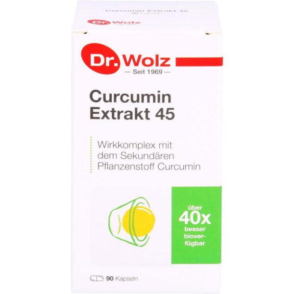 CURCUMIN EXTRAKT 45 Dr.Wolz Kapseln 90 St.