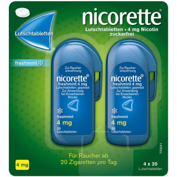 NICORETTE freshmint 4 mg Lutschtabletten gepresst 80 St.