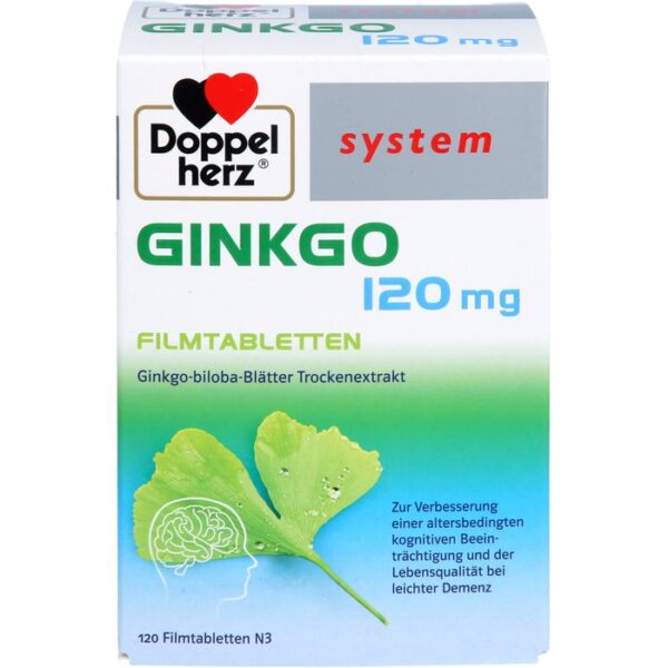 DOPPELHERZ Ginkgo 120 mg system Filmtabletten 120 St.