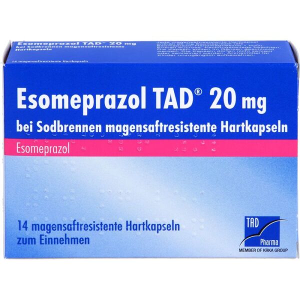 ESOMEPRAZOL TAD 20 mg bei Sodbrennen msr.Hartkaps. 14 St.