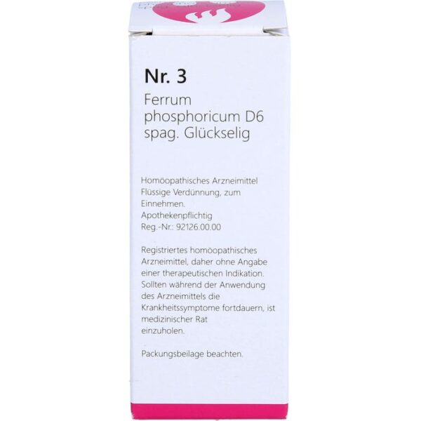 NR.3 Ferrum phosphoricum D 6 spag.Glückselig 50 ml