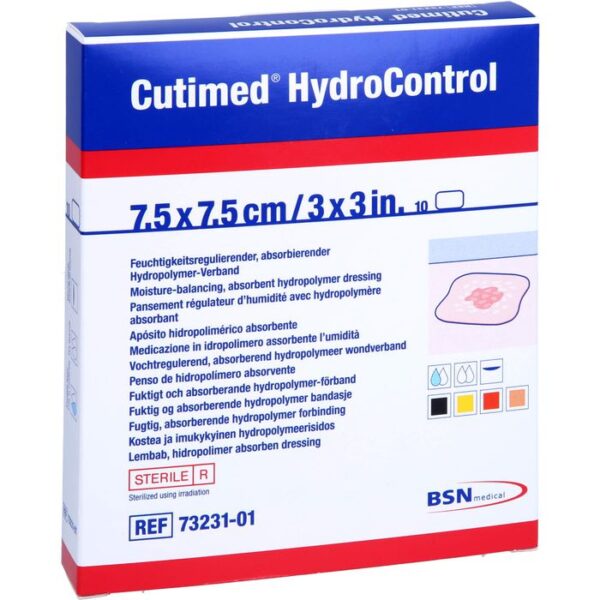 CUTIMED HydroControl Kompressen 7,5x7,5 cm 10 St.