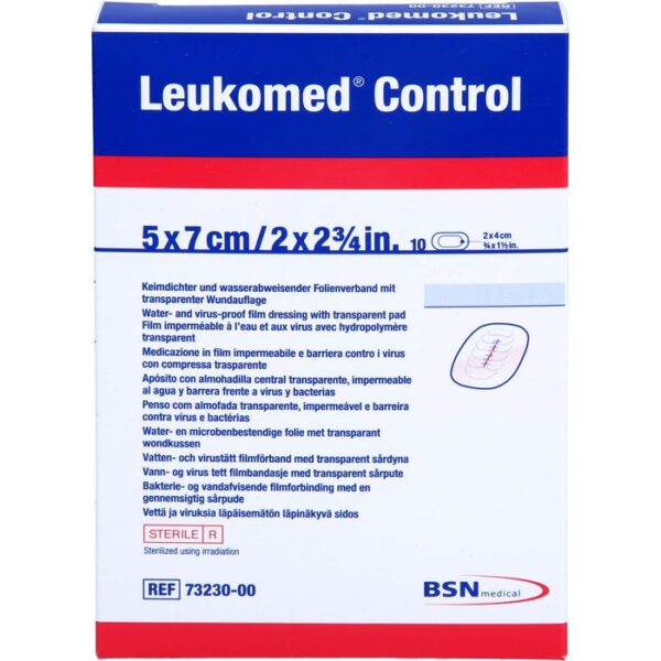 LEUKOMED Control Folienverband 5x7 cm 10 St.