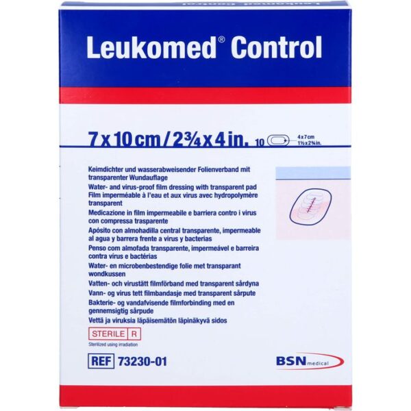 LEUKOMED Control Folienverband 7x10 cm 10 St.