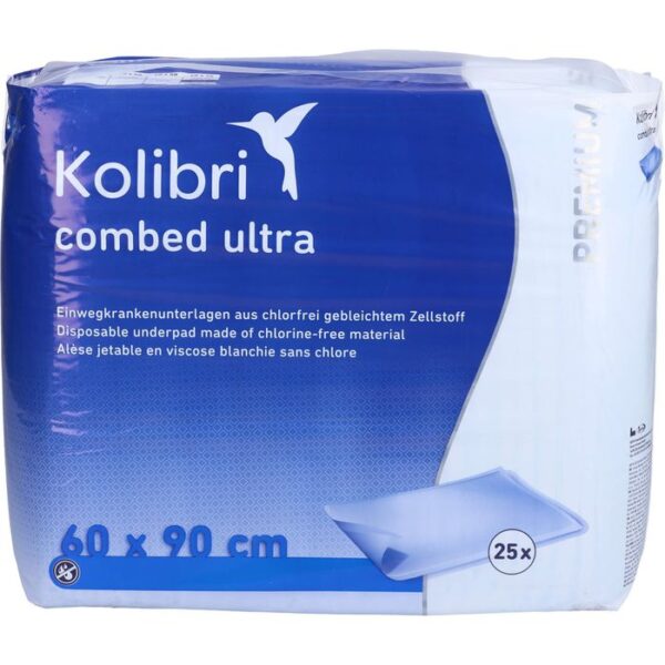 KOLIBRI combed Krankenunt.premium ultra 60x90 cm 25 St.