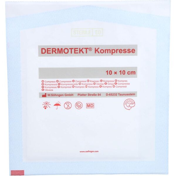 DERMOTEKT Kompresse V 10x10 cm 2 St.