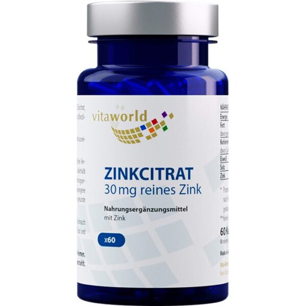 ZINKCITRAT 30 mg Kapseln 60 St.