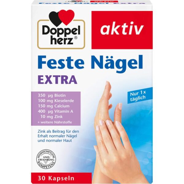 DOPPELHERZ Feste Nägel Extra Kapseln 30 St.