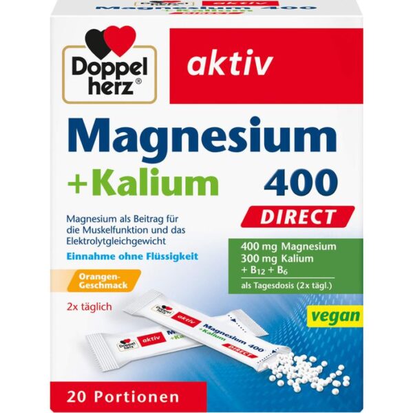 DOPPELHERZ Magnesium+Kalium DIRECT Portionsbeutel 20 St.