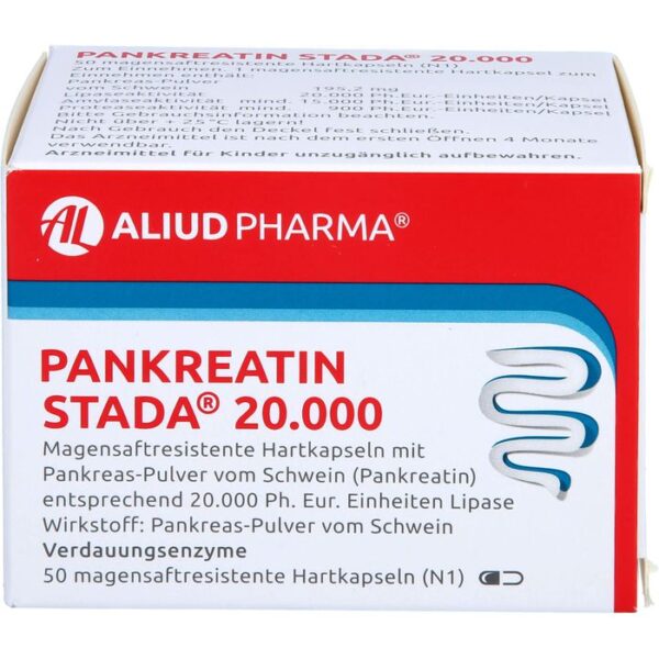 PANKREATIN STADA 20.000 magensaftres.Hartk.ALIUD 50 St.