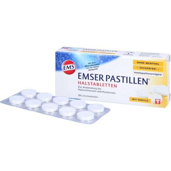 EMSER Pastillen ohne Menthol zuckerfrei 30 St.