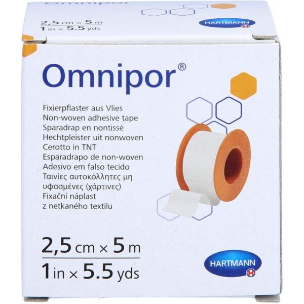 OMNIPOR Fixierpflaster Vlies 2,5 cmx5 m 1 St.