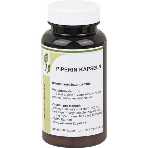 PIPERIN schwarz Pfeffer Extrakt Kapseln 90 St.