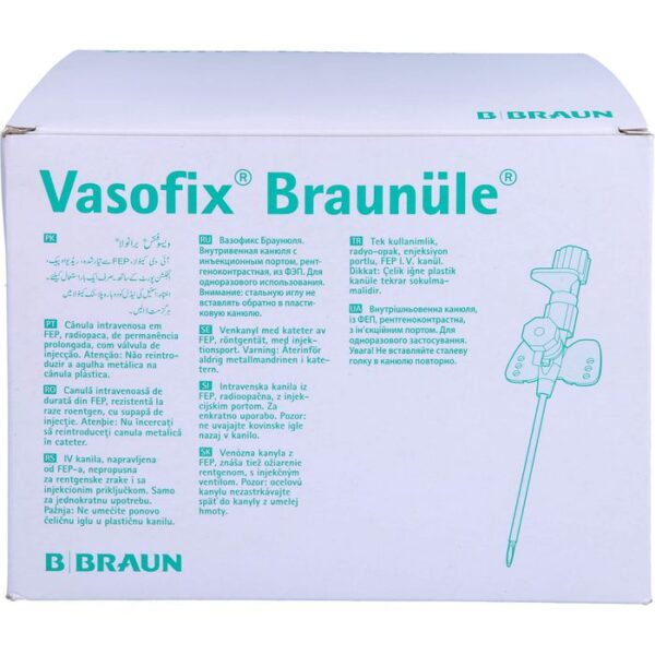 VASOFIX Braunüle 20 G 33 mm rosa 50 St.